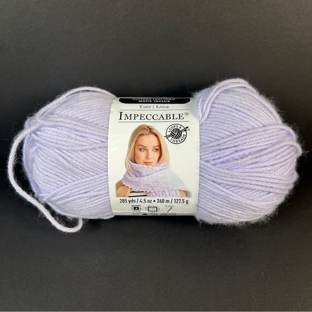 Loops & Threads Impeccable Yarn - Soft Lavender ❤️